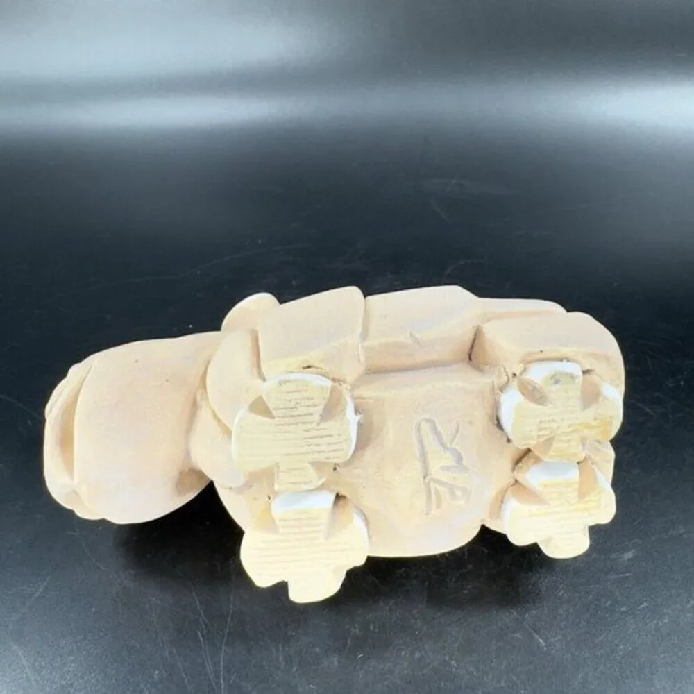 Artesania Rinconada Figurine Made In Uruguay Marked Whimsical Rhinoceroses Rhino